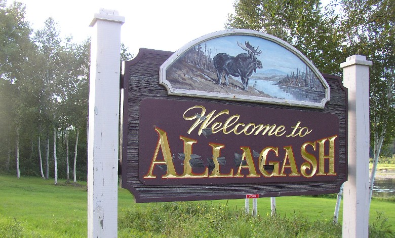 Allagash Welcome Sign